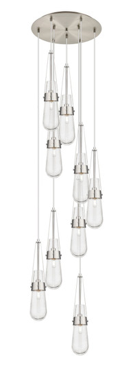 Downtown Urban Nine Light Pendant in Brushed Satin Nickel (405|119-452-1P-SN-G452-4SDY)