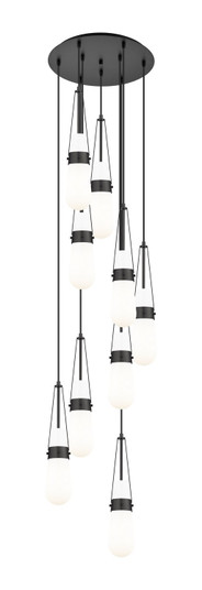 Downtown Urban Nine Light Pendant in Matte Black (405|119-452-1P-BK-G452-4GWH)