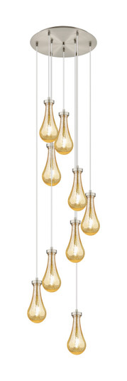 Downtown Urban Nine Light Pendant in Brushed Satin Nickel (405|119-451-1P-SN-G451-5ME)