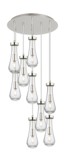 Downtown Urban Nine Light Pendant in Brushed Polished Nickel (405|119-451-1P-PN-G451-4SDY)