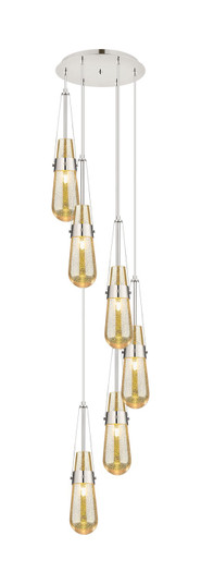 Downtown Urban Six Light Pendant in Polished Nickel (405|116-452-1P-PN-G452-4ME)