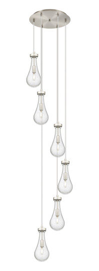 Downtown Urban Six Light Pendant in Brushed Satin Nickel (405|116-451-1P-SN-G451-5SDY)