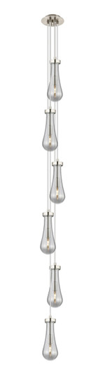 Downtown Urban Six Light Pendant in Brushed Satin Nickel (405|106-451-1P-SN-G451-4SM)