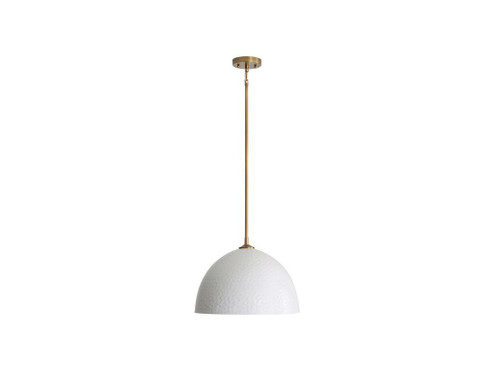 Shepard One Light Pendant in Modern Brass (62|6950-L MBS-WHT)