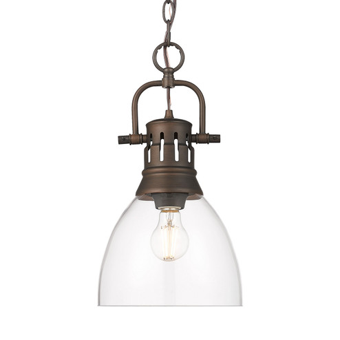 Duncan One Light Pendant in Rubbed Bronze (62|3602-S RBZ-CLR)