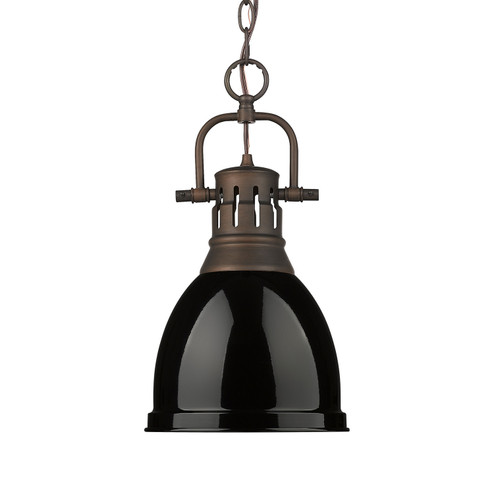 Duncan One Light Pendant in Rubbed Bronze (62|3602-S RBZ-BK)