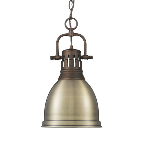 Duncan One Light Pendant in Rubbed Bronze (62|3602-S RBZ-AB)
