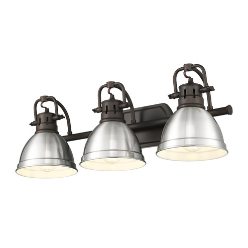 Duncan BCB Three Light Vanity in Rubbed Bronze (62|3602-BA3 RBZ-PW)