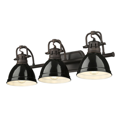 Duncan BCB Three Light Vanity in Rubbed Bronze (62|3602-BA3 RBZ-BK)