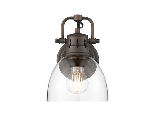 Duncan One Light Vanity in Rubbed Bronze (62|3602-BA1 RBZ-CLR)