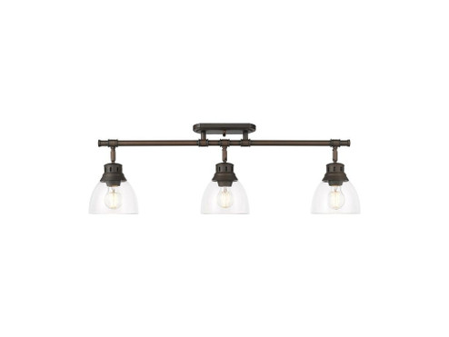 Duncan Three Light Semi-Flush Mount in Rubbed Bronze (62|3602-3SF RBZ-CLR)
