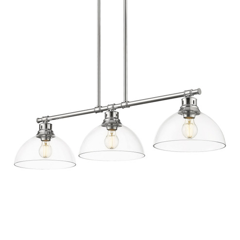 Duncan Three Light Linear Pendant in Chrome (62|3602-3LP CH-CLR)