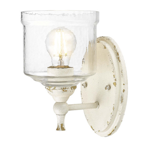 Keating One Light Wall Sconce in Antique Ivory (62|0806-1W AI-HWG)