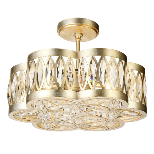 Nova Six Light Chandelier in Champagne (401|9906P16-6-208)