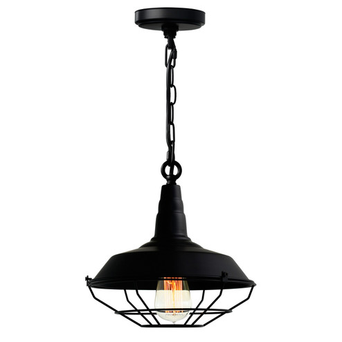 Morgan One Light Mini Pendant in Black (401|9611P11-1-101)