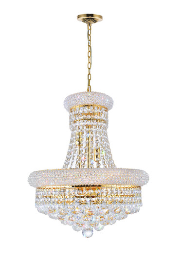 Empire Eight Light Chandelier in Gold (401|8001P18G)