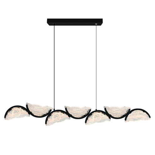 Moon LED Chandelier in Black (401|1715P54-7-101)
