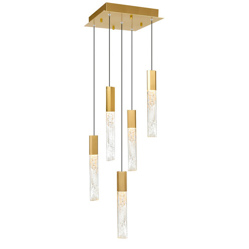 Greta LED Mini Pendant in Brass (401|1589P12-5-624)