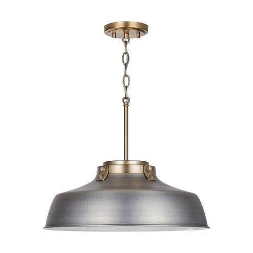 Oakwood One Light Pendant in Antique Nickel (65|9D329A)