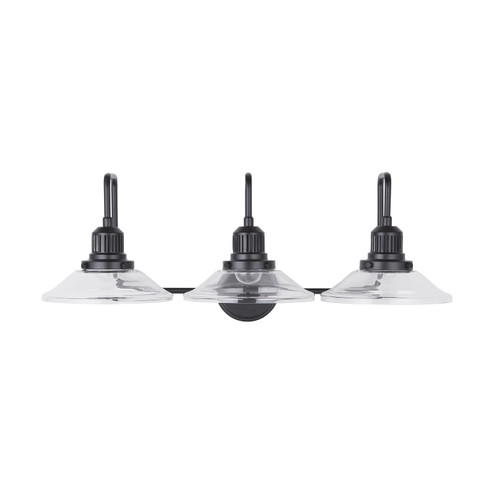 Roan Three Light Vanity in Matte Black (65|9D318A)