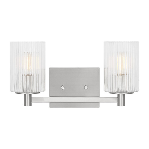 Lando Two Light Wall / Bath in Brushed Steel (1|GLV1042EN/BS)