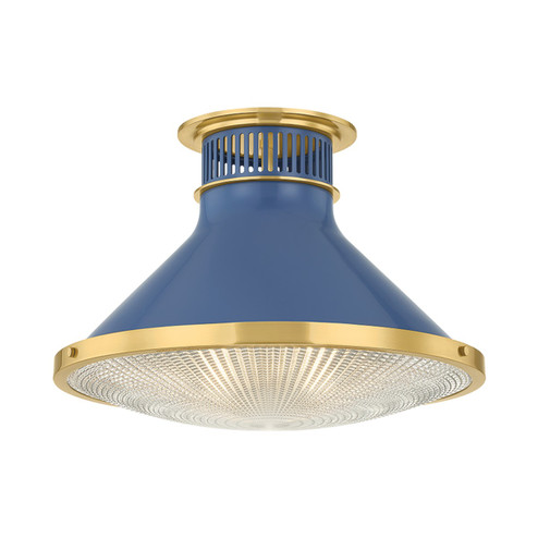 Highclere One Light Flush Mount in Aged Brass (70|MDS2403-AGB/FBL)