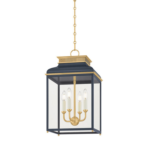 Houghton Four Light Lantern in Aged Brass (70|MDS2400-AGB/DBL)