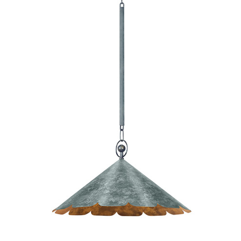 Folly Beach One Light Pendant in Verdigris (70|CB7621-VER)