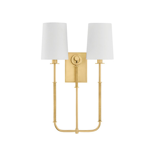 Glenmont Two Light Wall Sconce in Aged Brass (70|2072-AGB)