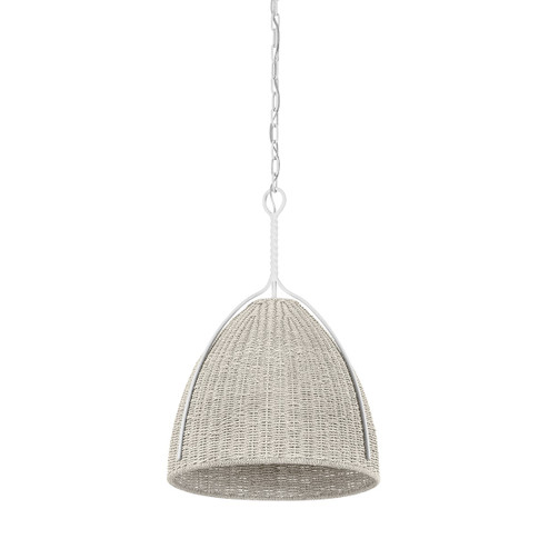 Woodlawn One Light Pendant in White Plaster (70|1718-WP)