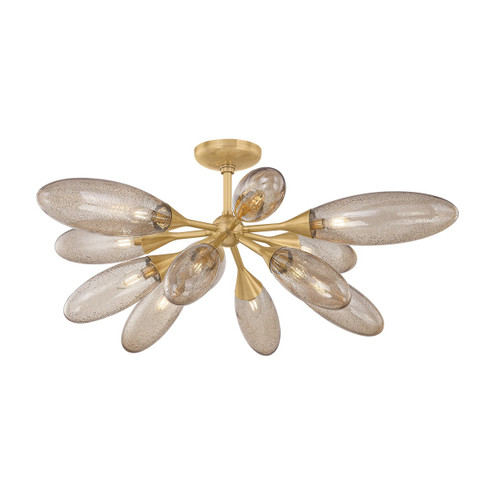 Cordoba 12 Light Semi Flush Mount in Vintage Brass (68|497-12-VB)