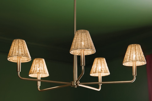 Bekah Five Light Chandelier in Champagne Bronze (12|52731CPZ)