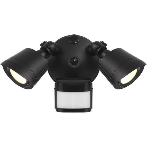 LED Motion Sensored Double Flood Light in Matte Black (51|4-FLOOD-MS-A2-3CCT-BK)