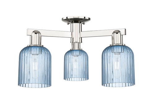 Arcadia Three Light Semi-Flush Mount in Polished Nickel (405|716-3F-PN-G559-5BL)
