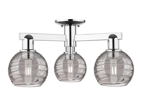Arcadia Three Light Semi-Flush Mount in Polished Chrome (405|716-3F-PC-G1213-6SM)