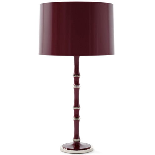 Kane One Light Table Lamp in Sugar Plum w/Polished Nickel (165|SM72X)
