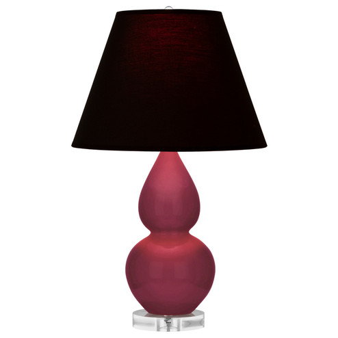 Small Double Gourd One Light Accent Lamp in Sugar Plum Glazed Ceramic w/Lucite (165|SM13K)