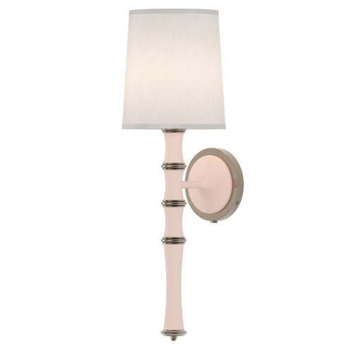 Kane One Light Wall Sconce in Rose Water w/Polished Nickel (165|RW88)