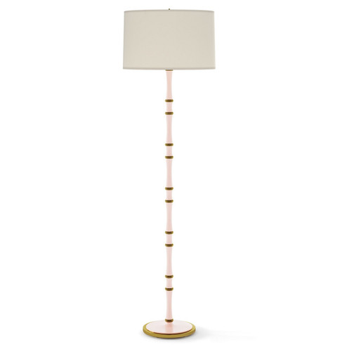 Kane One Light Floor Lamp in Rose Water w/Modern Brass (165|RW73)
