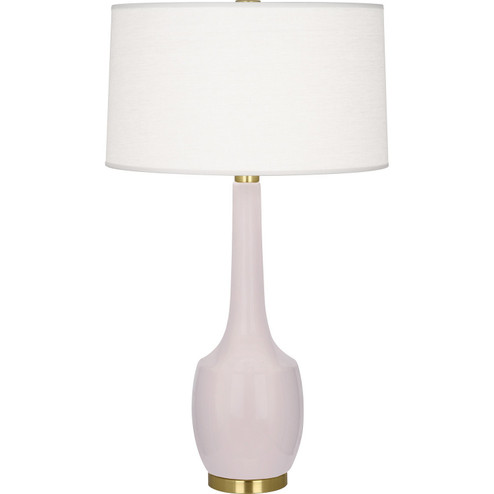 Delilah One Light Table Lamp in Rose Water Glazed Ceramic (165|RW701)