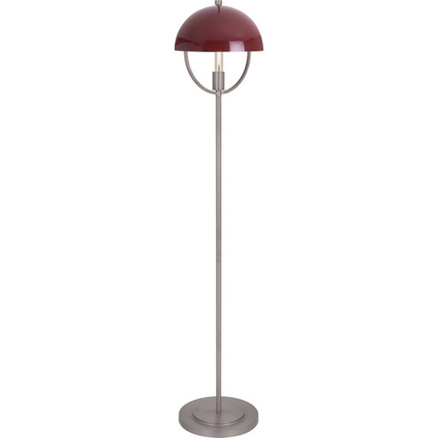 Mavisten Edition Copernica One Light Floor Lamp in Pewter w/Oxblood Painted (165|P601OX)