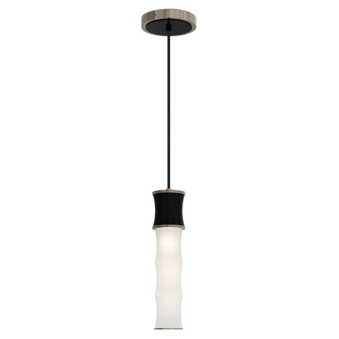 Kane One Light Pendant in Obsidian w/Polished Nickel (165|OS86)
