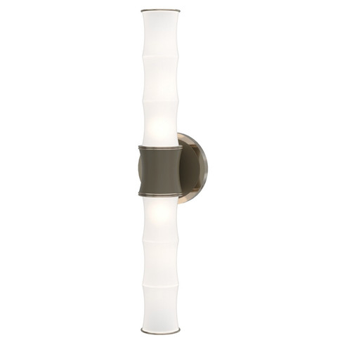 Kane Two Light Wall Sconce in Matte Smokey Taupe w/Polished Nickel (165|MST84)