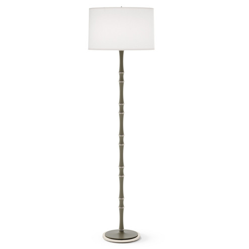Kane One Light Floor Lamp in Matte Smokey Taupe w/Polished Nickel (165|MST74)
