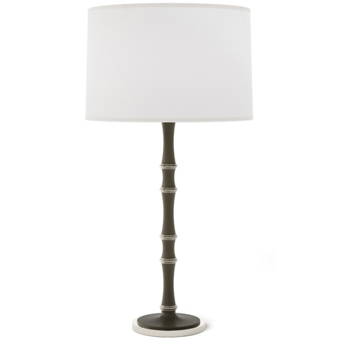Kane One Light Table Lamp in Matte Smokey Taupe w/Polished Nickel (165|MST72)