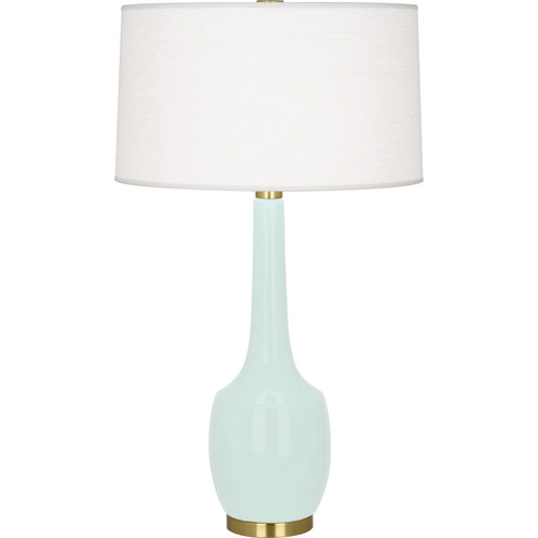 Delilah One Light Table Lamp in Mint Glazed Ceramic (165|MN701)