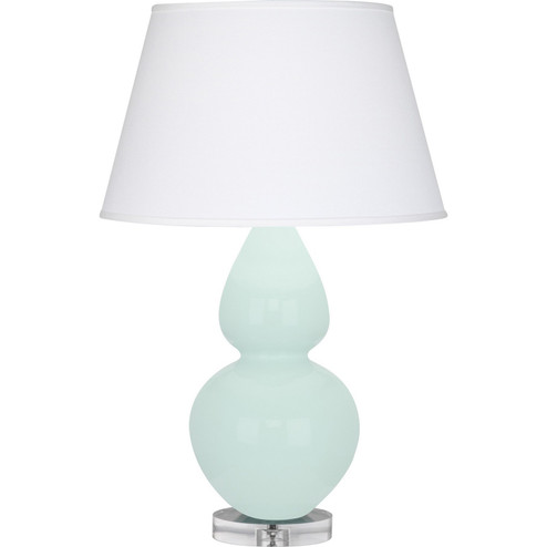 Double Gourd One Light Table Lamp in Mint Glazed Ceramic w/Lucite (165|MN23X)