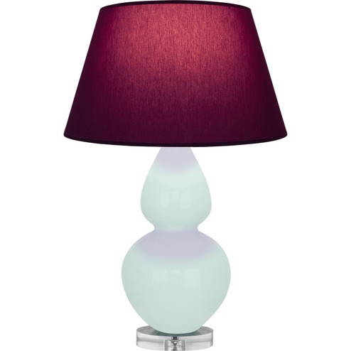 Double Gourd One Light Table Lamp in Mint Glazed Ceramic w/Lucite (165|MN23P)