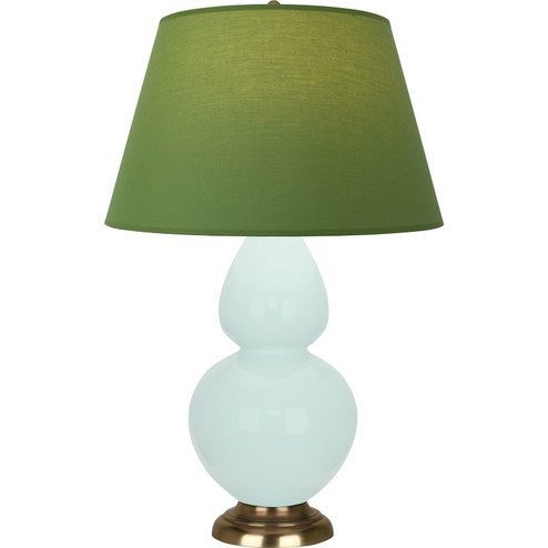 Double Gourd One Light Table Lamp in Mint Glazed Ceramic w/Antique Natural Brass (165|MN20G)