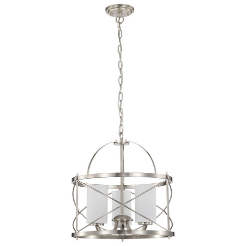 Ginger Three Light Pendant in Brushed Nickel (72|60-5333)